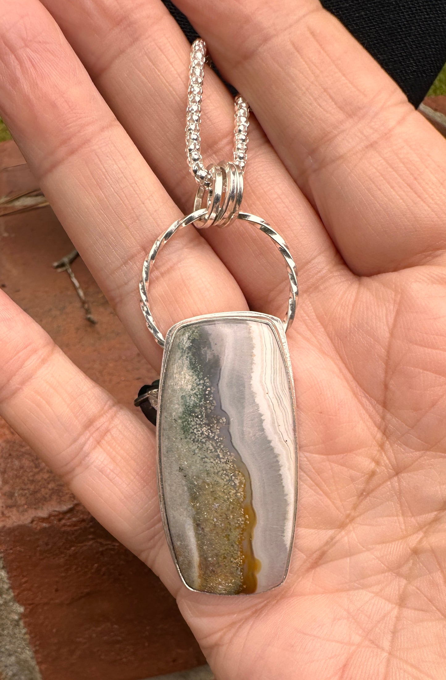 Mossy Agate Pendant