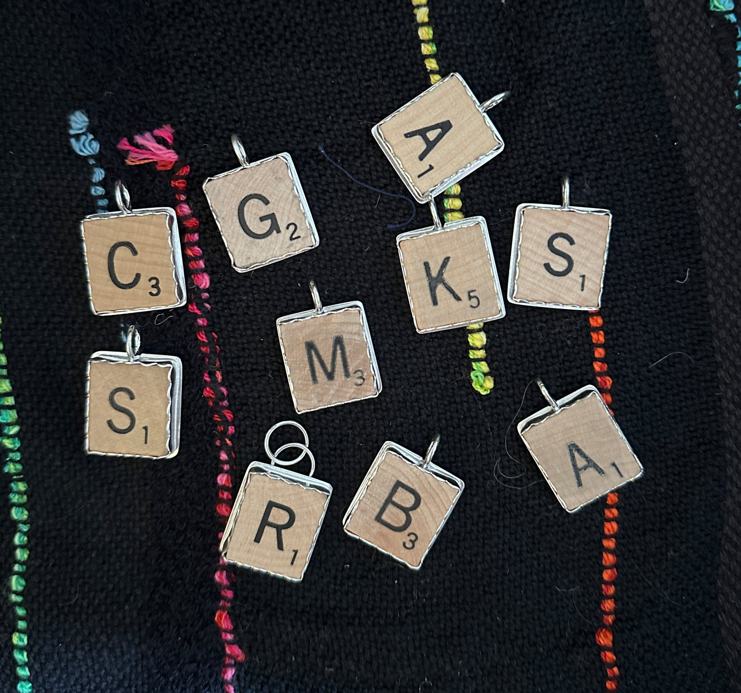 Scrabble tile charm