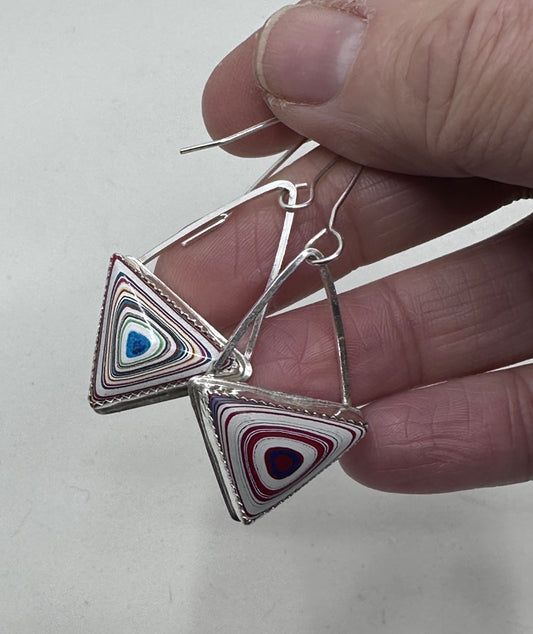 Fordite earrings