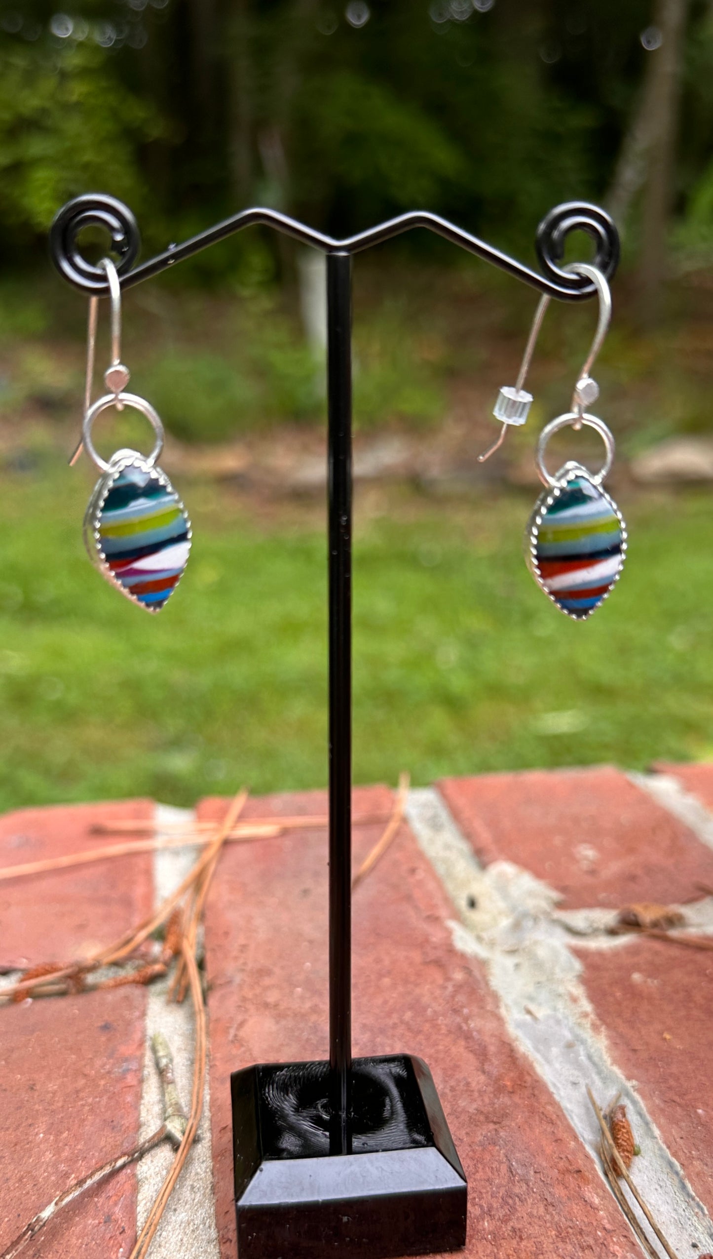 Small surfite earrings