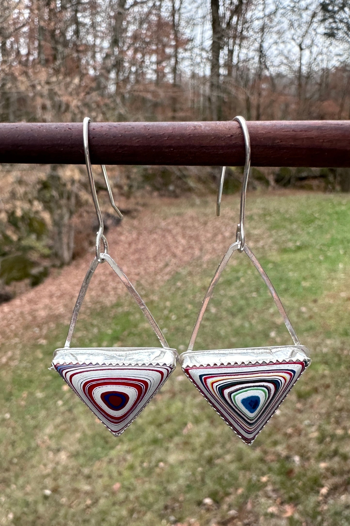 Fordite earrings