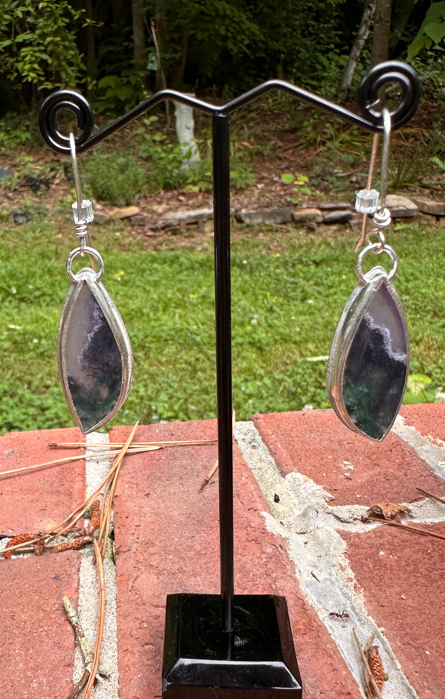 Moss agate Earrings