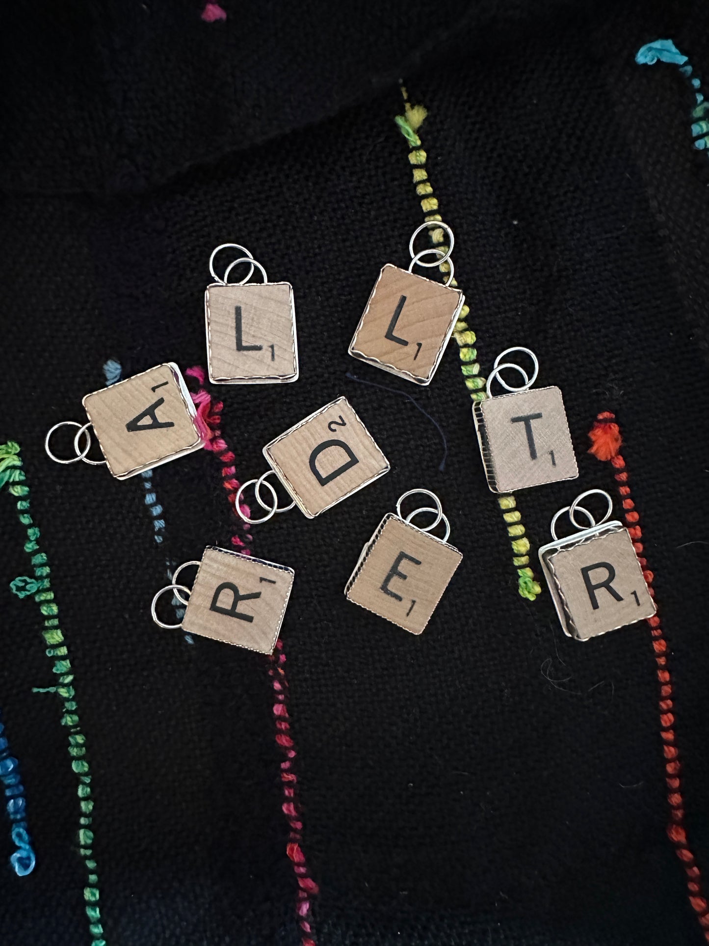 Scrabble tile charm