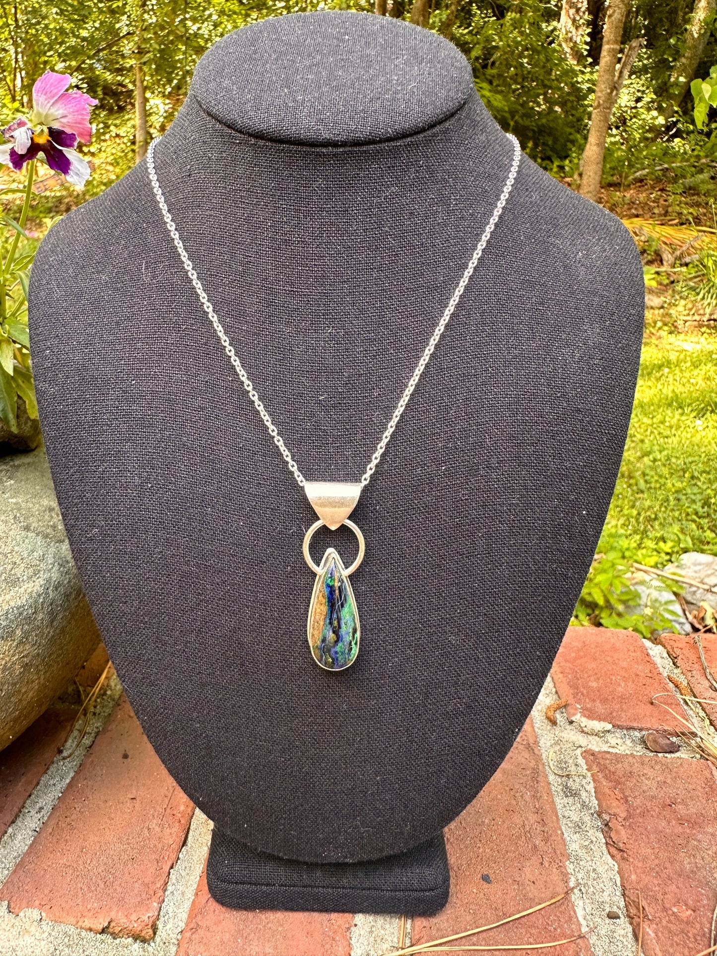 Malachite and Chrysacolla Necklace