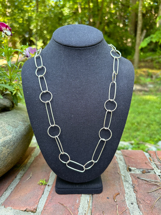 34” Sterling Hand Wrought Chain