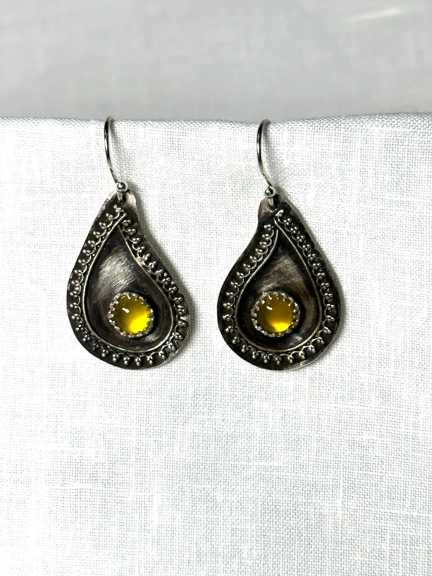 Little paisley earrings in silver